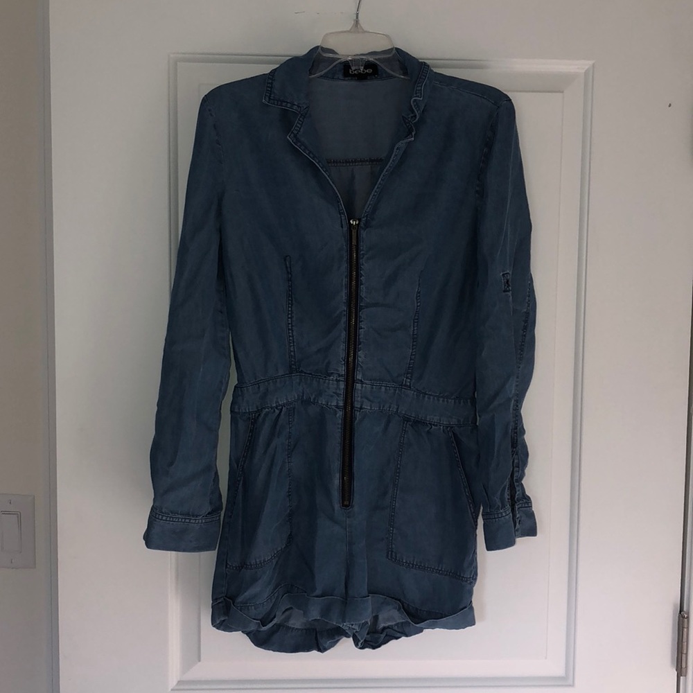 Soft denim Bebe romper